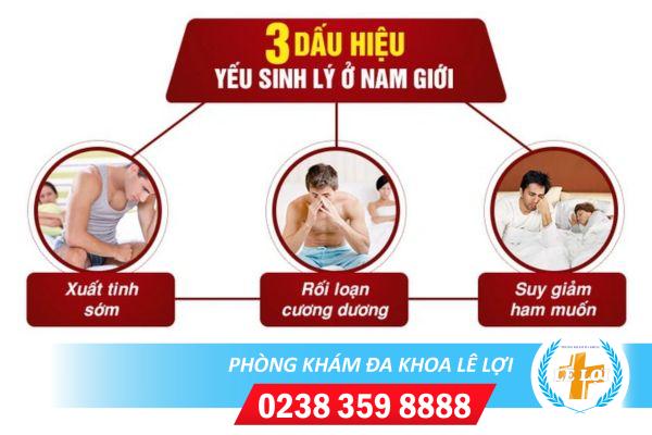Những dấu hiệu yếu sinh lý dễ nhận biết .