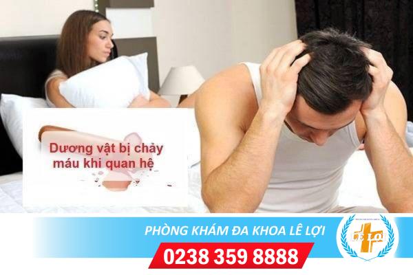 Tại sao dương vật bị chảy máu khi quan hệ?