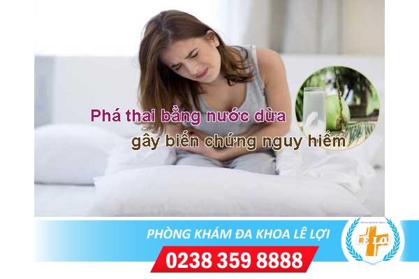 Cách phá thai bằng nước dừa có an toàn không?